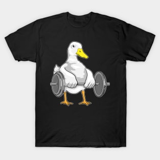 Duck Bodybuilder Dumbbell Bodybuilding T-Shirt